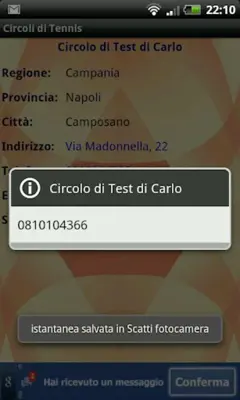 Circoli di Tennis android App screenshot 0