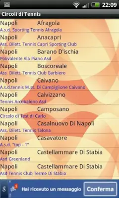 Circoli di Tennis android App screenshot 2